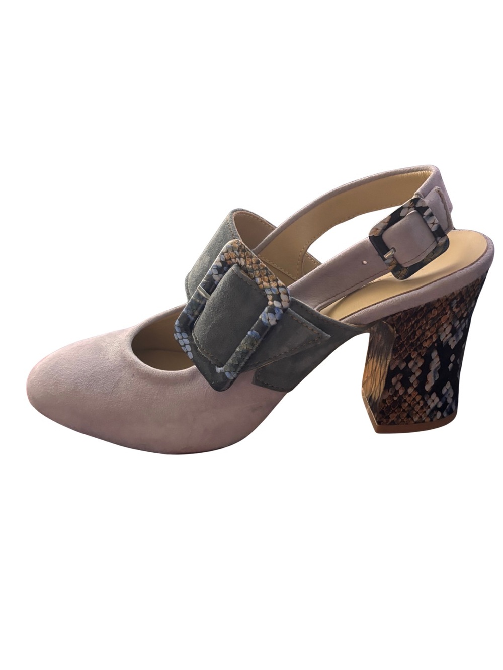 Girotti Handmade Italian Block Heel Classic Shoes 30240